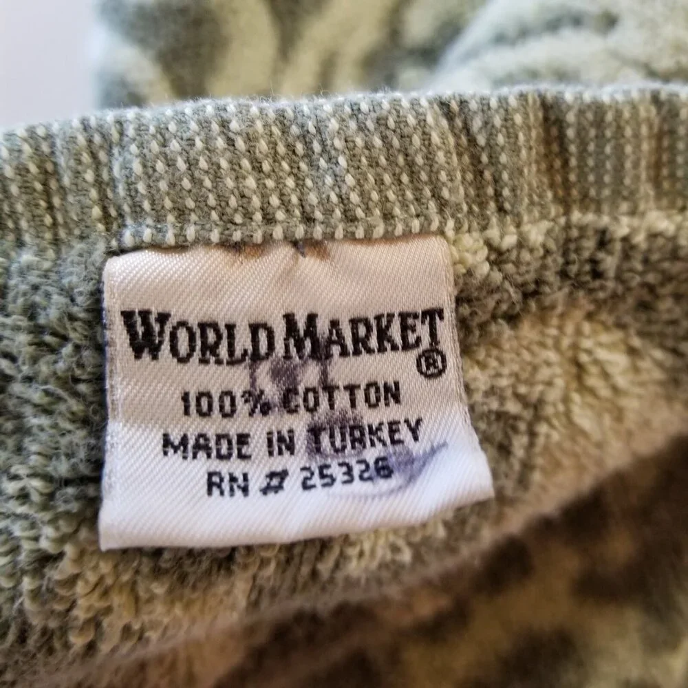 Vintage World Market Hand Towel 17